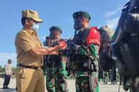 Gubernur Turut Melepas Ratusan Prajurit TNI yang Bertugas ke Papua