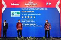 PDAM Raih Penghargaan Top BUMD Awards Bintang 5 