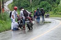 Kecelakaan yang terjadi di Jalan Poros Kalimantan