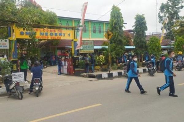 SMP 1 Tanjung Selor Kembali PTM 100 Persen