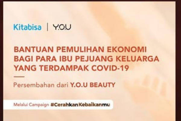 Y.O.U Beauty Catat 15.000 Transaksi dalam Kampanye Sosial dengan KitaBisa